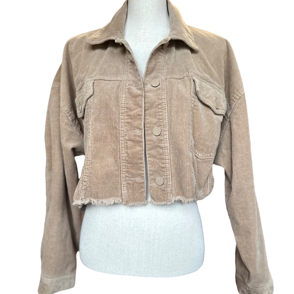 C'est Toi‎ Black Label Tan Corduroy Jacket Sz L